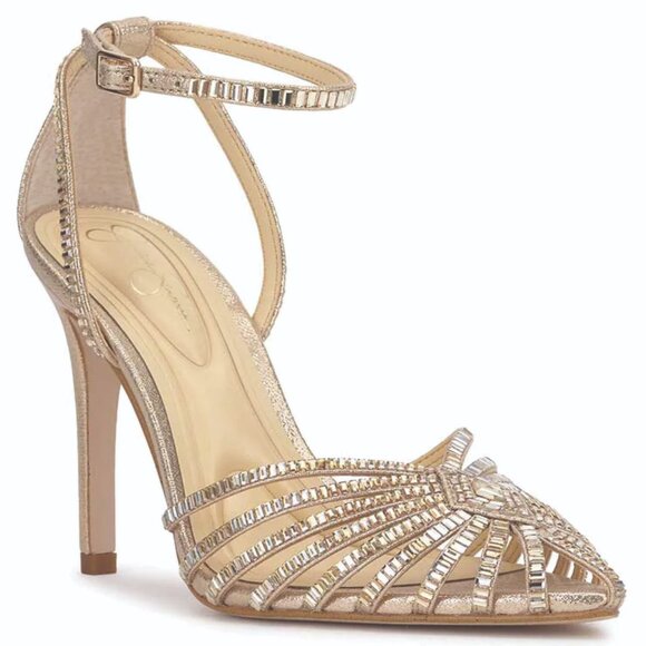 Jessica Simpson Paveri Pump in the color Champagne, Size 9.5 - Picture 1 of 4